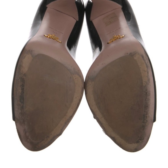 Prada Patent Leather Embellished Heels - Picture 5 of 8